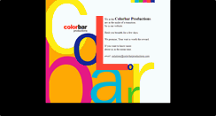 Desktop Screenshot of colorbarproductions.com